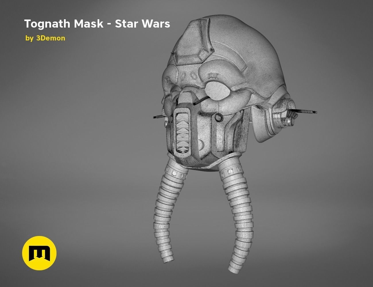 Tognath Mask  Star Wars 3D print model_20