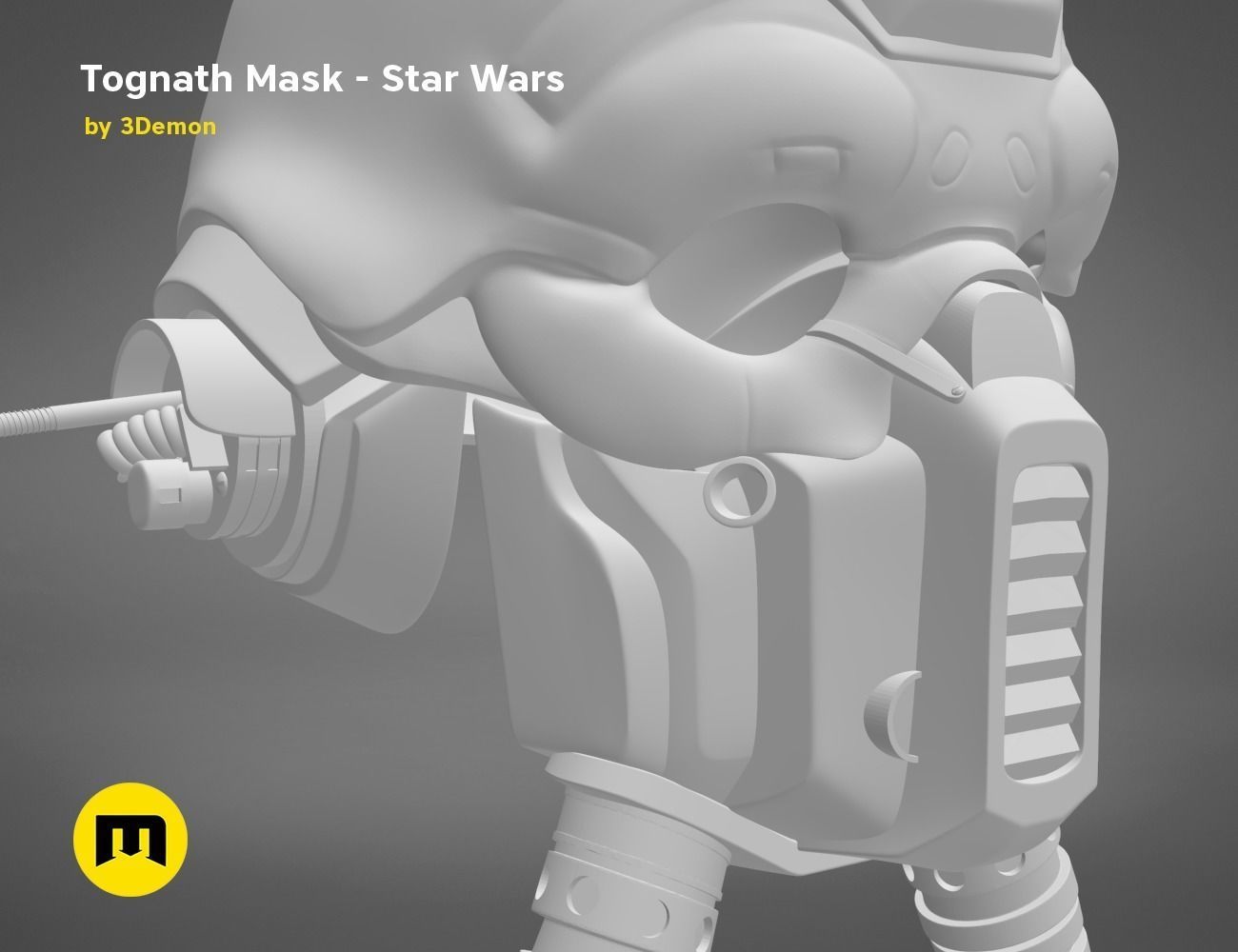 Tognath Mask  Star Wars 3D print model_15