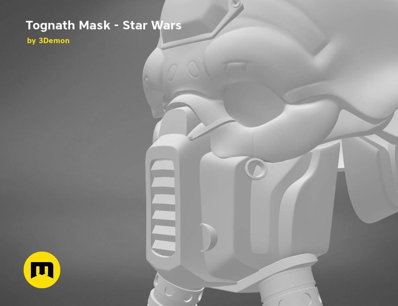 Tognath Mask  Star Wars 3D print model_14