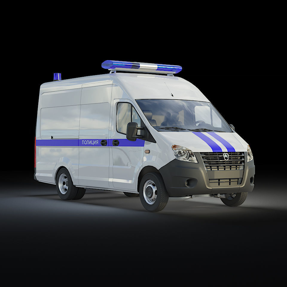 GAZelle Next Low-poly 3D model_3