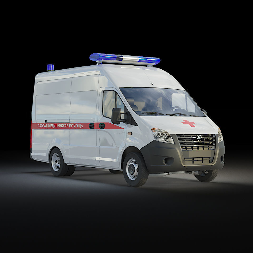 GAZelle Next Low-poly 3D model_1