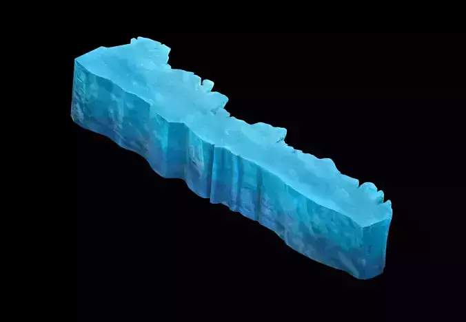 Game Model - snow - cliff 003 01