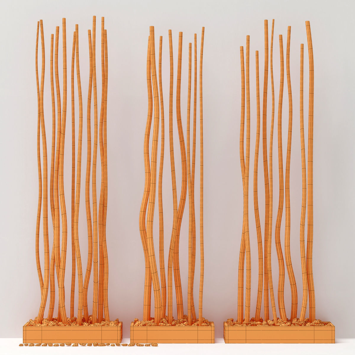 Planter small branch decoration n1 3D model_6