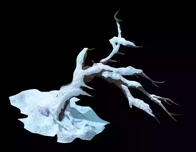 Game Model - snow - crippled trees 02 01
