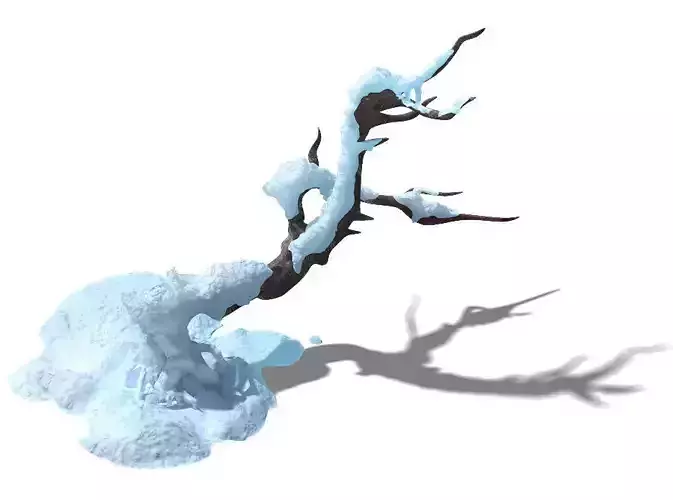 Game Model - snow - crippled trees 03 01