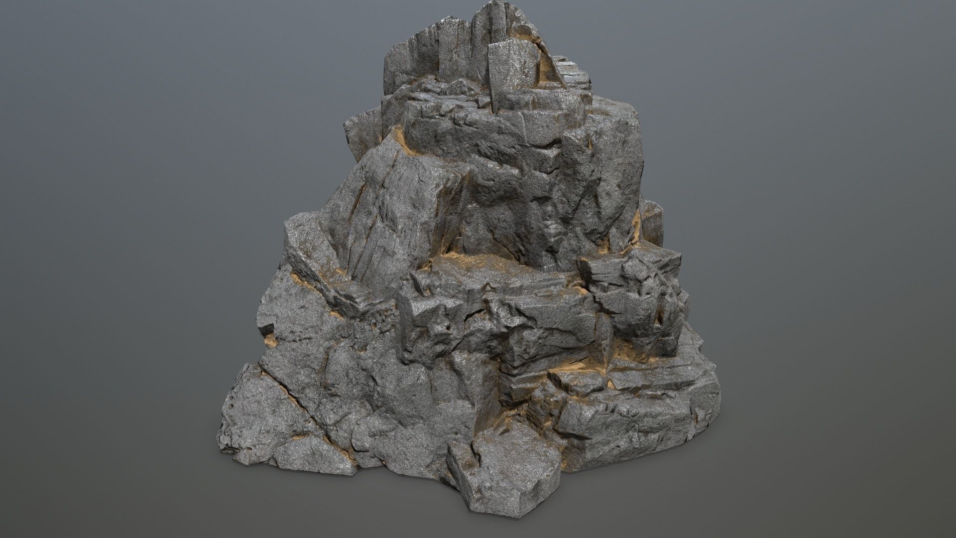 rocks piece of rock Low-poly 3D model_15