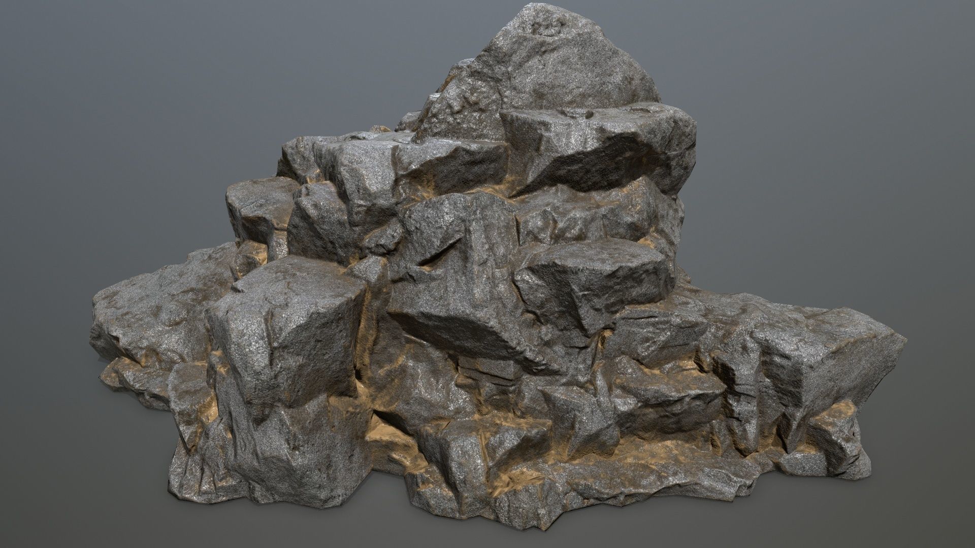 rocks piece of rock Low-poly 3D model_24