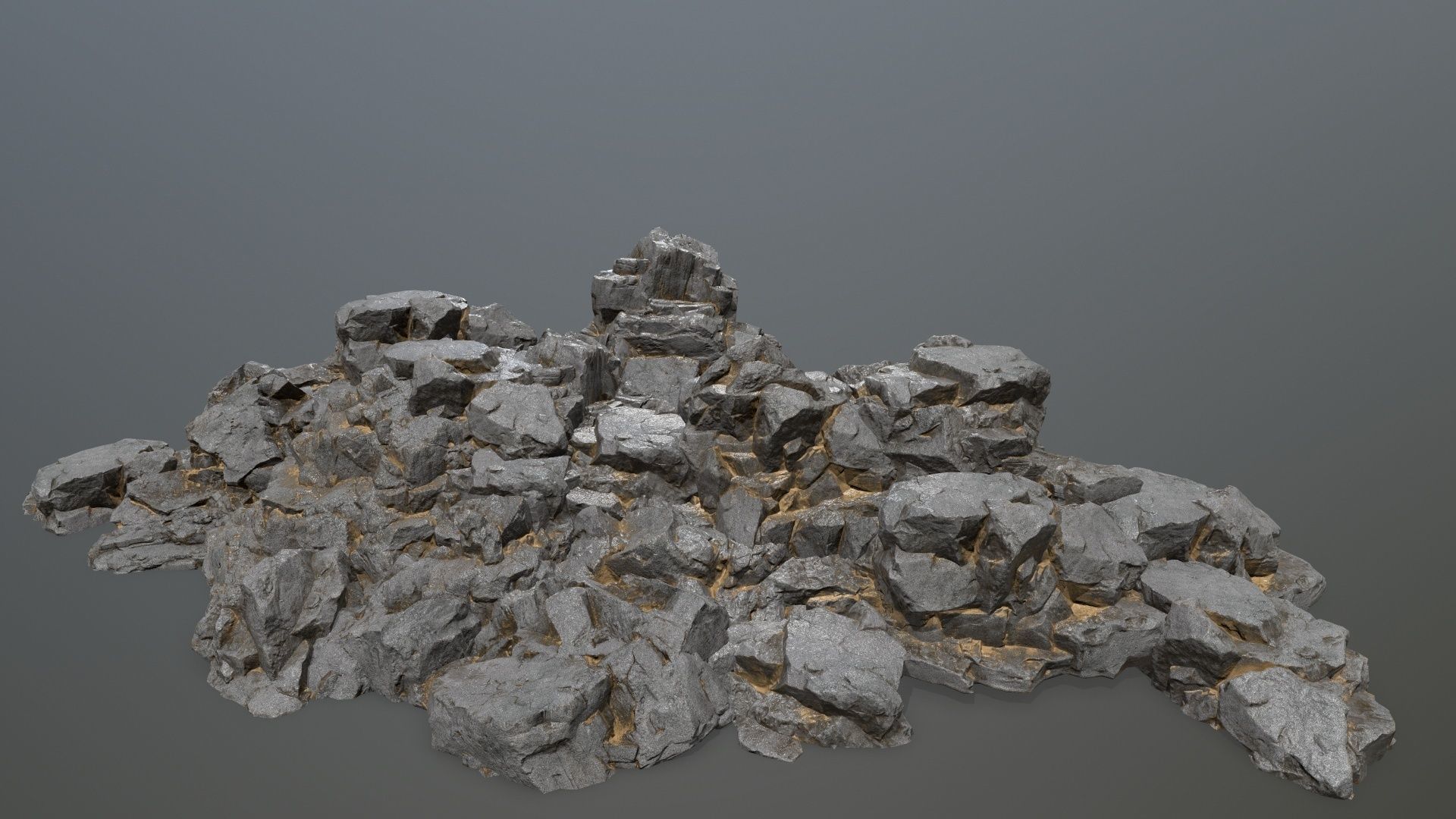 rocks piece of rock Low-poly 3D model_25