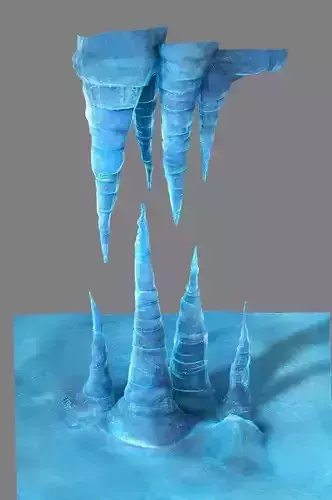 Game Model - snow - ice shoots 01