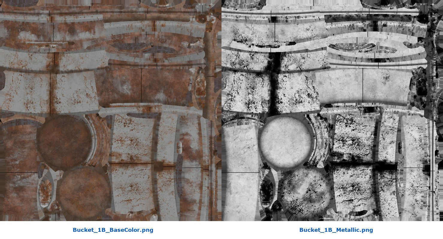 Bucket 1B Low-poly 3D model_8