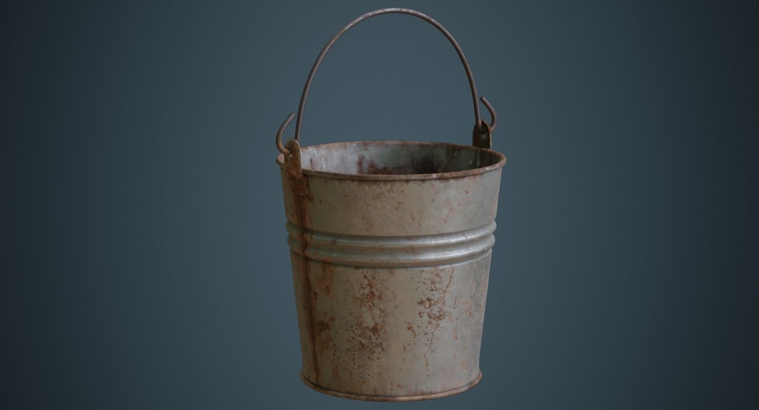 Bucket 1B Low-poly 3D model_1
