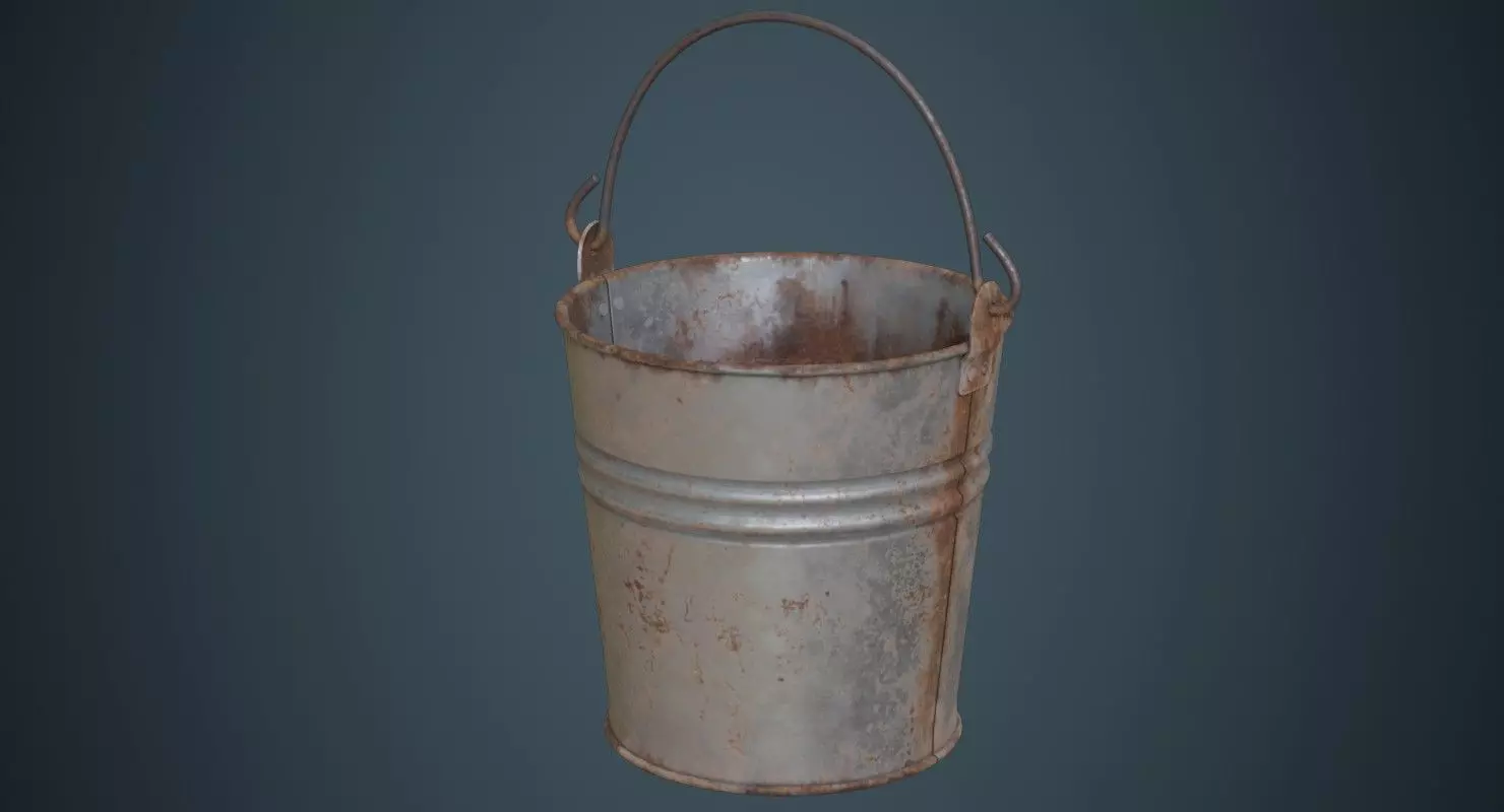 Bucket 1B Low-poly 3D model_0