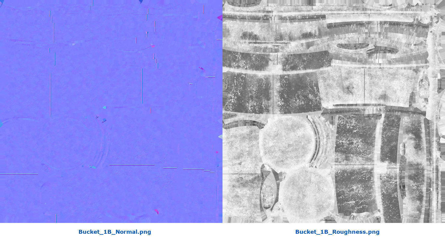 Bucket 1B Low-poly 3D model_9