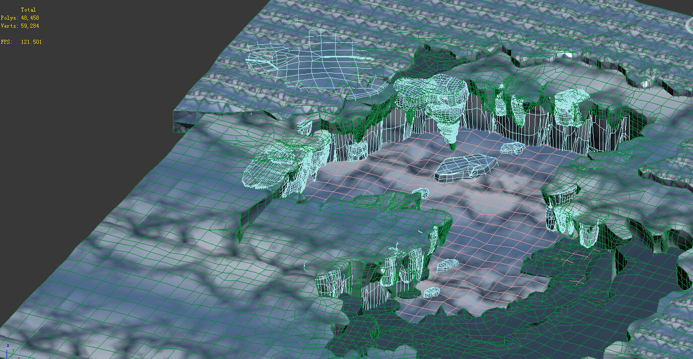 Game Model - snow - the ice puddle 01 3D model_1