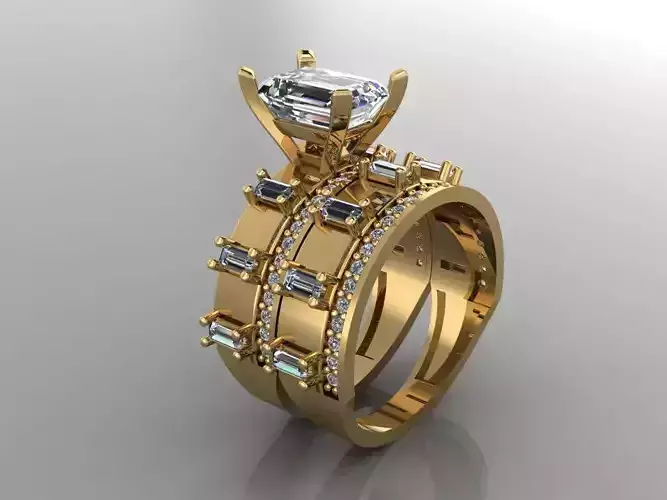 GC GOLD T174- Diamond solitarie gold ring
