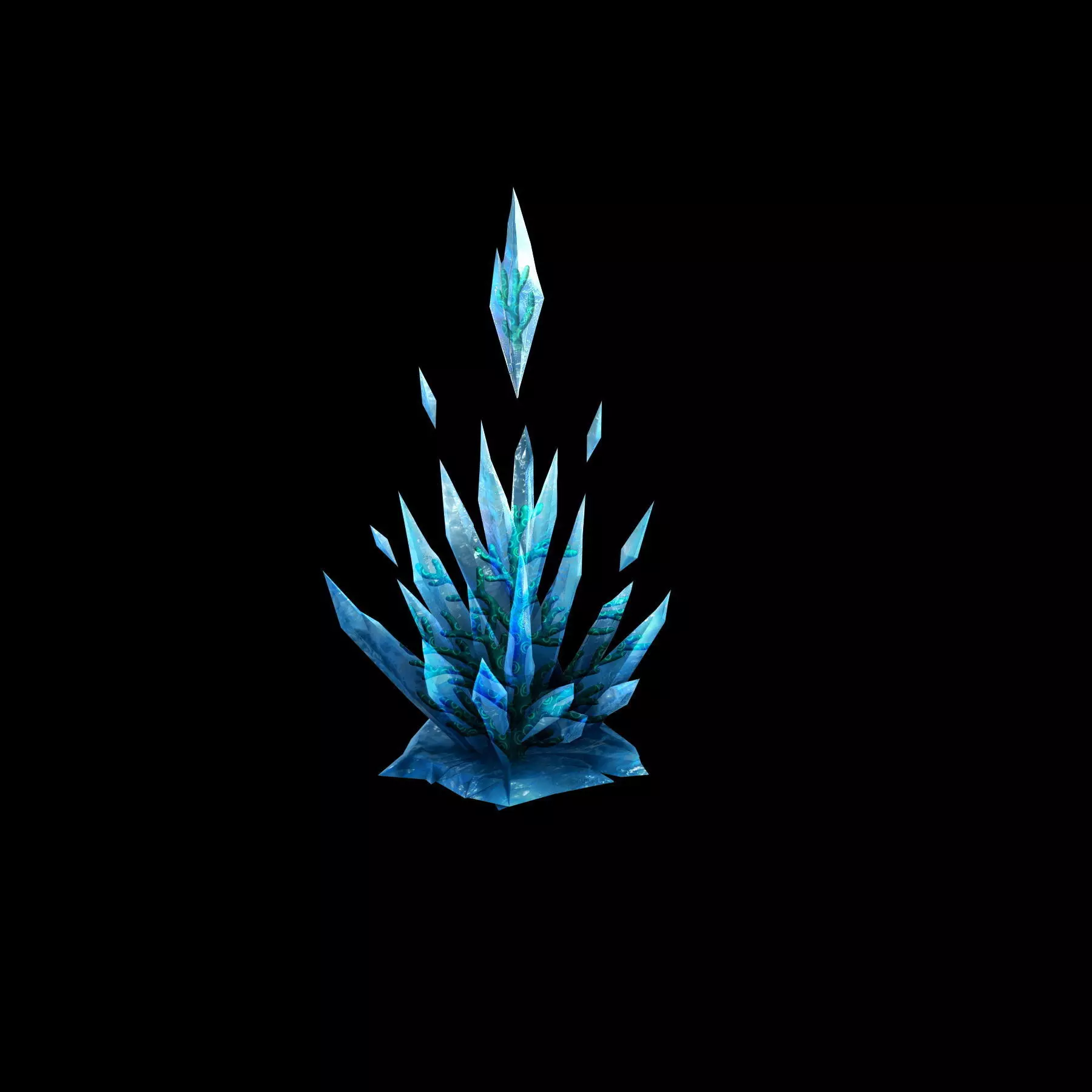 Game Model - snow - the ice spar Coral 02 01 3D model_0