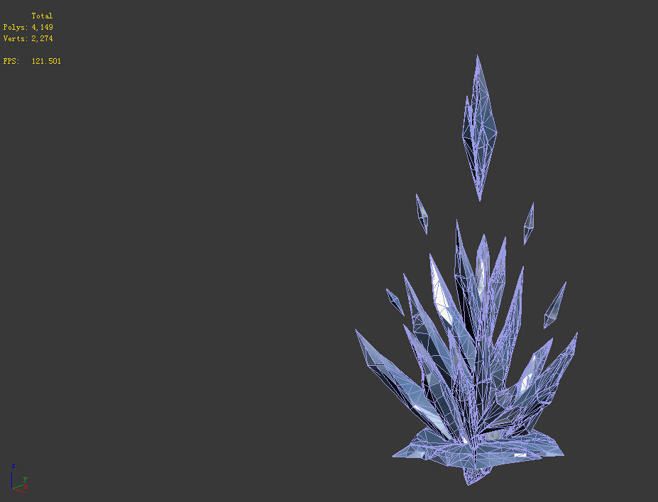 Game Model - snow - the ice spar Coral 02 01 3D model_1