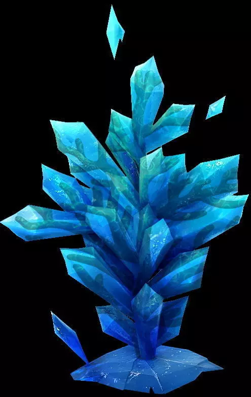 Game Model - snow - the ice spar Coral 03 01 3D model