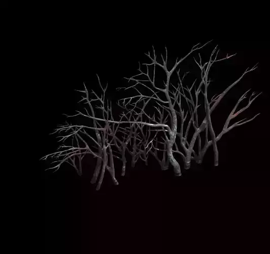 Game Model - snow - vegetation 01