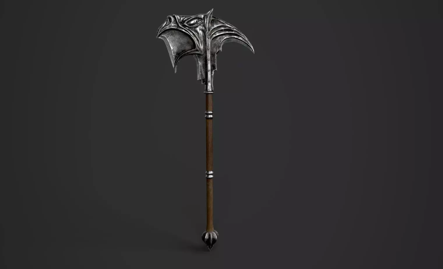 Champion of chaos Axe Low-poly 3D model