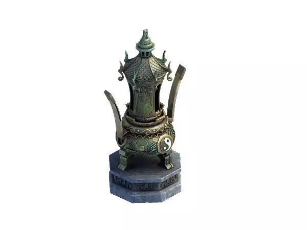 - incense burner stove large decorative stove 01 3D model_0
