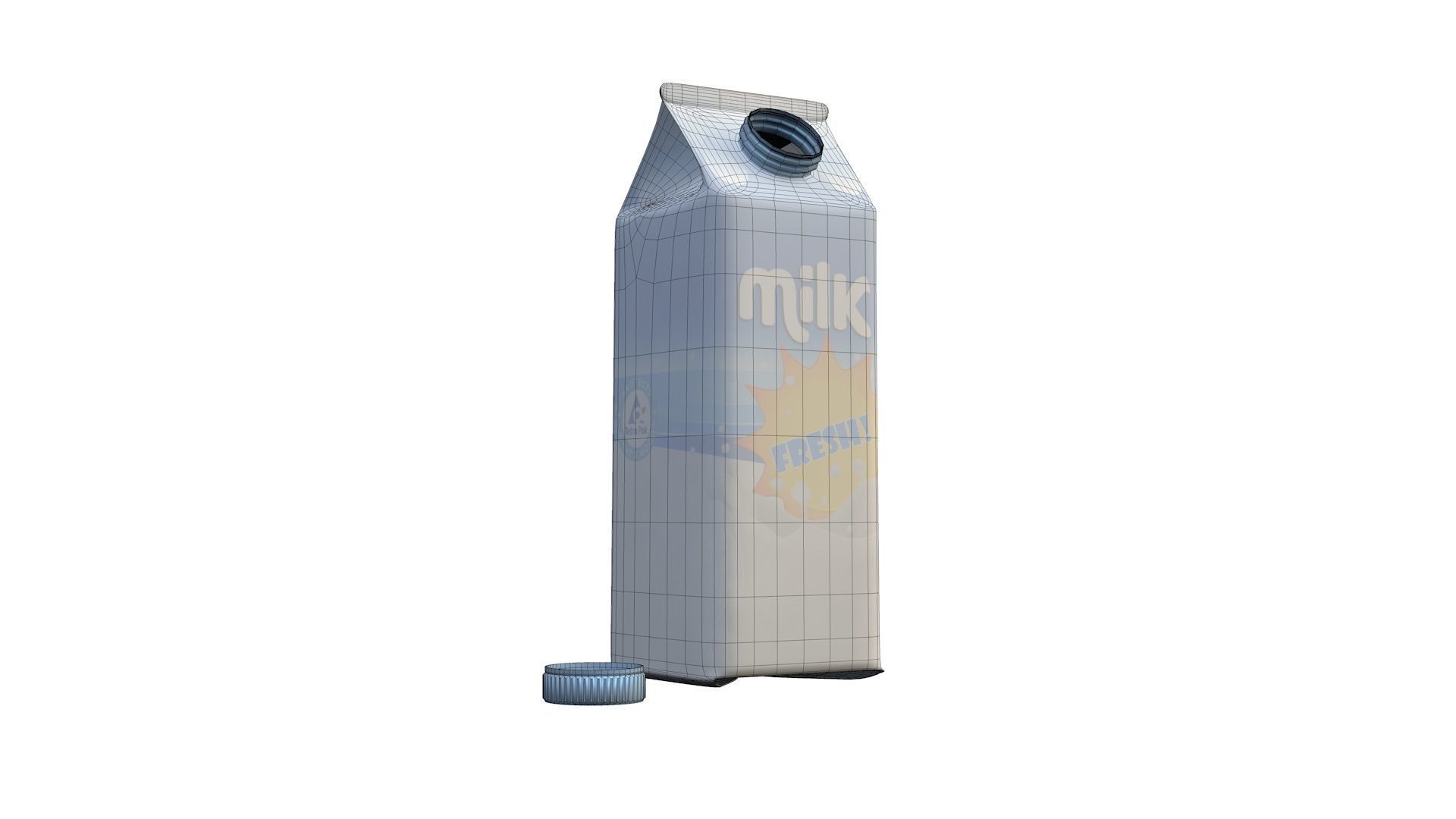  Milk Carton 3D model_1