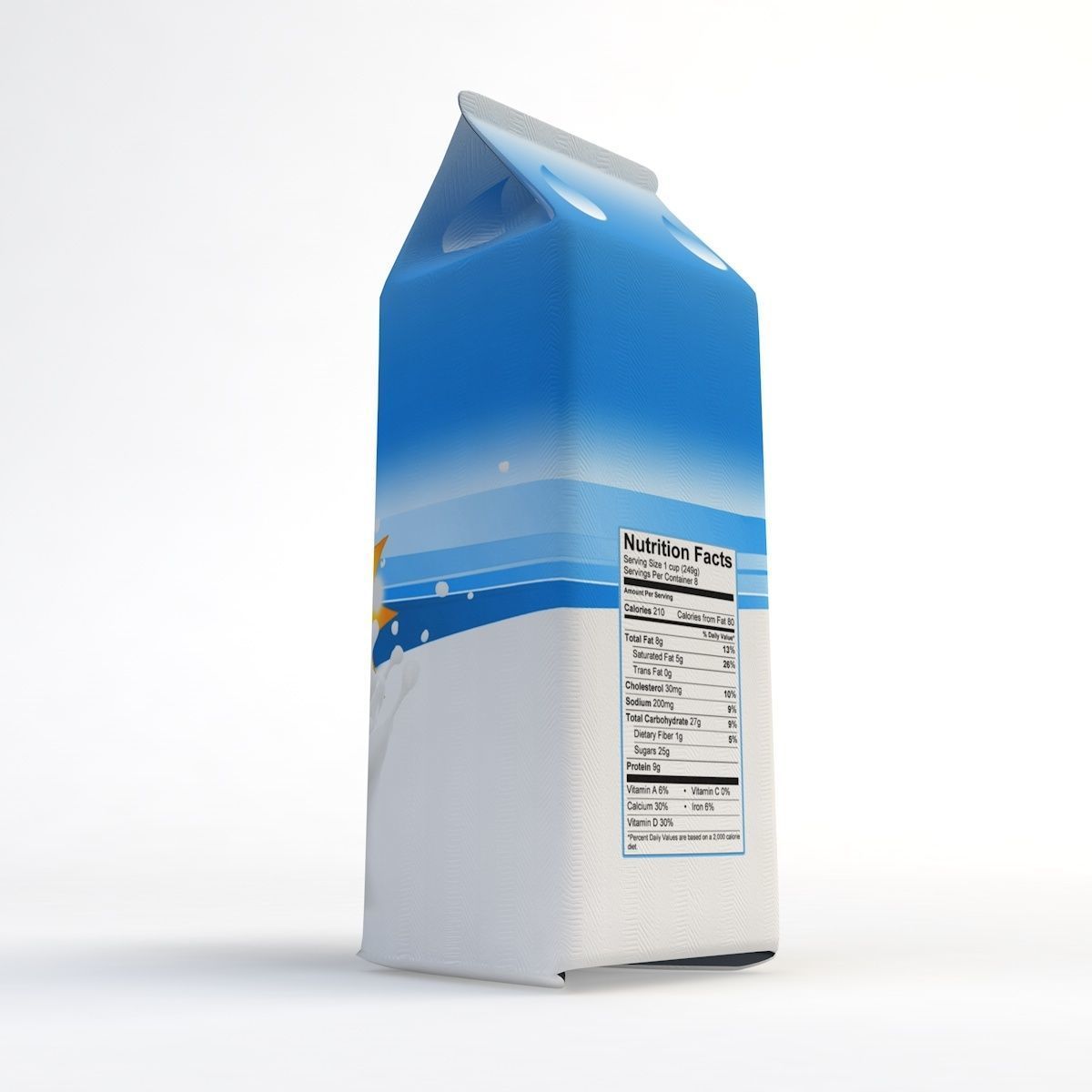  Milk Carton 3D model_2