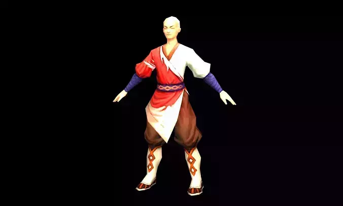 Taoist comprehension scene - lead the way monk 01