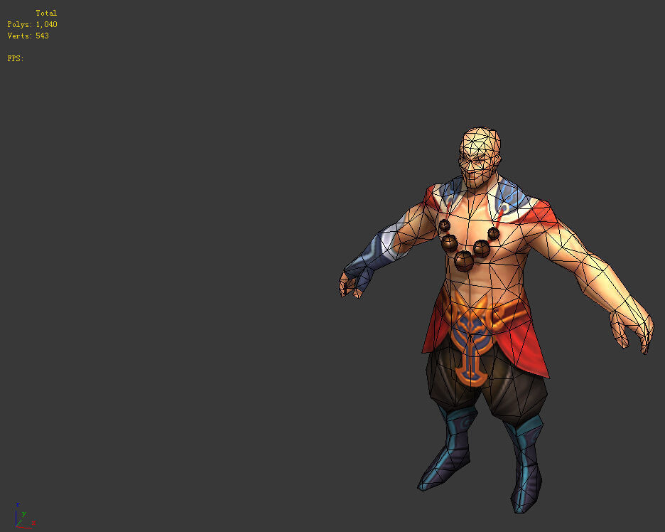 aoist comprehension scene - nursing homes monk 01 3D model_2