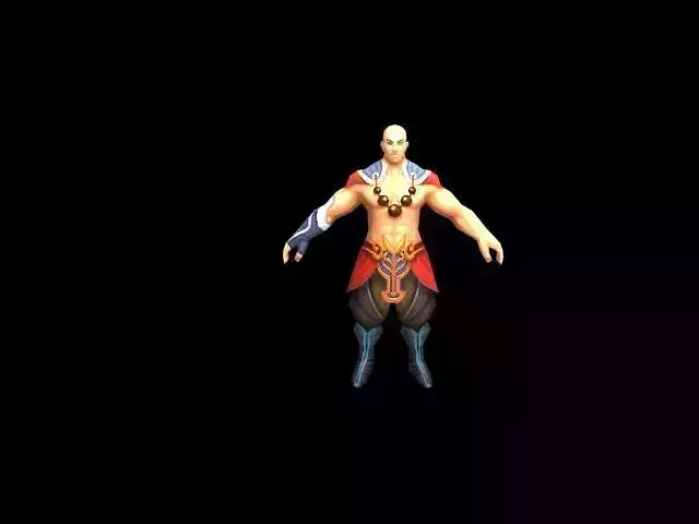 aoist comprehension scene - nursing homes monk 01 3D model
