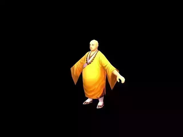 odel - Taoist comprehension scene - obese monk 01