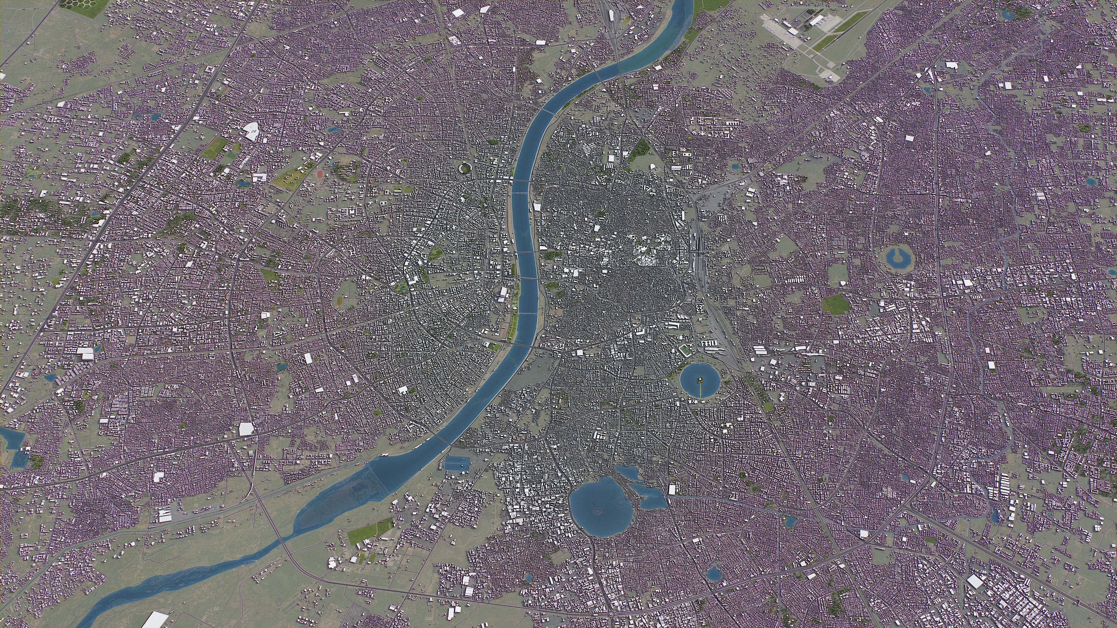 Ahmedabad - 3D City Model Low-poly 3D model_18