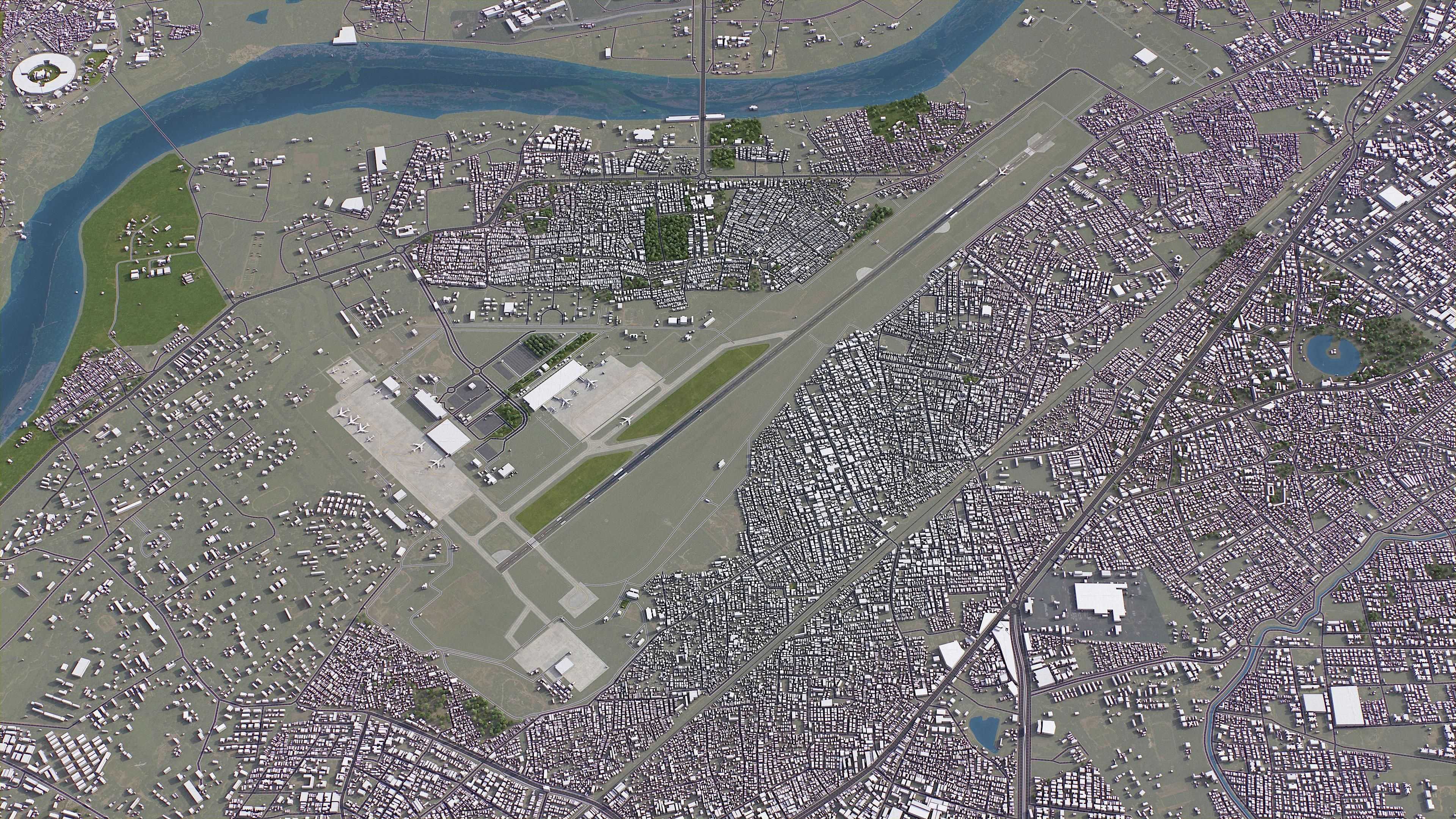 Ahmedabad - 3D City Model Low-poly 3D model_26