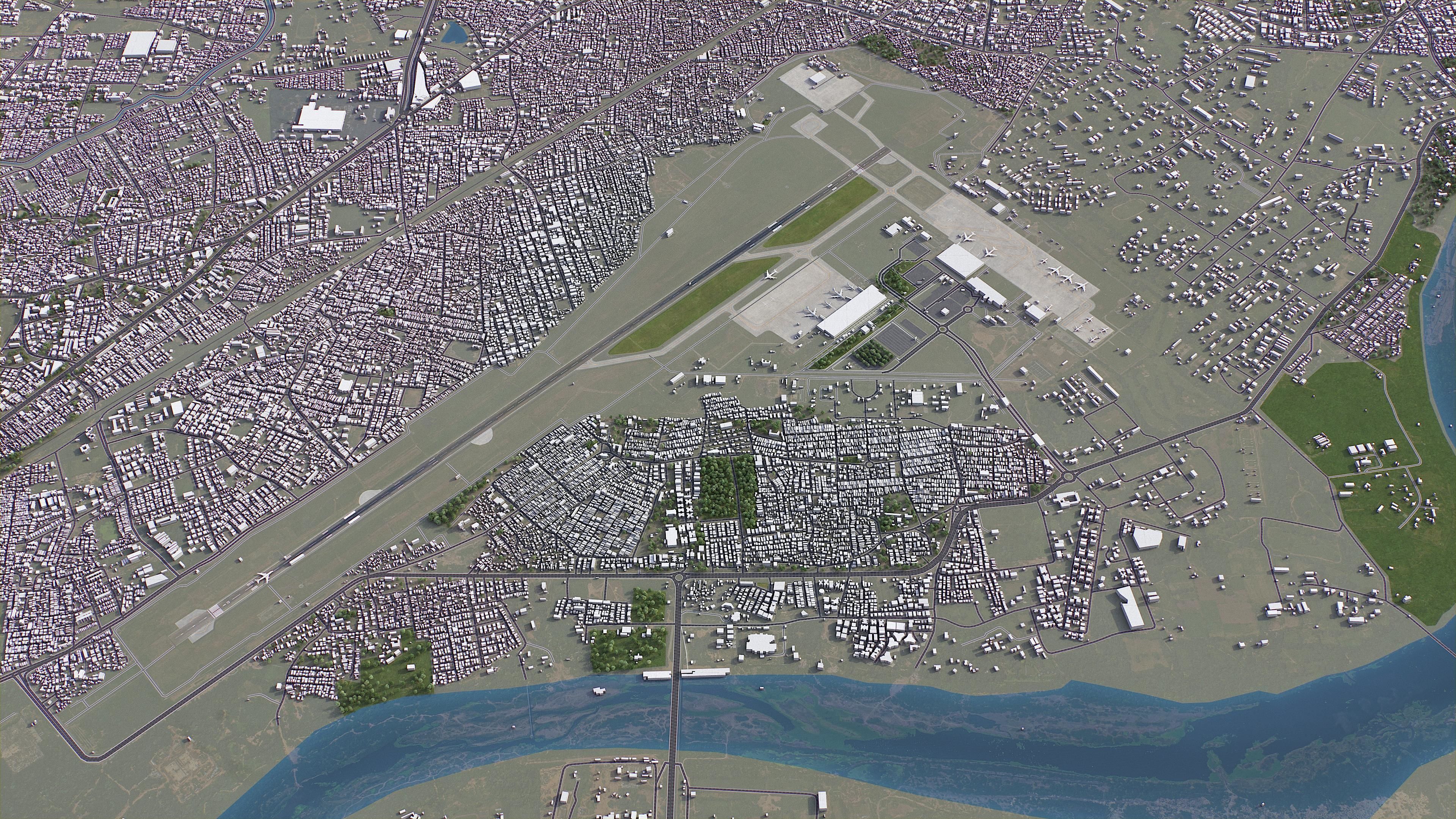 Ahmedabad - 3D City Model Low-poly 3D model_24