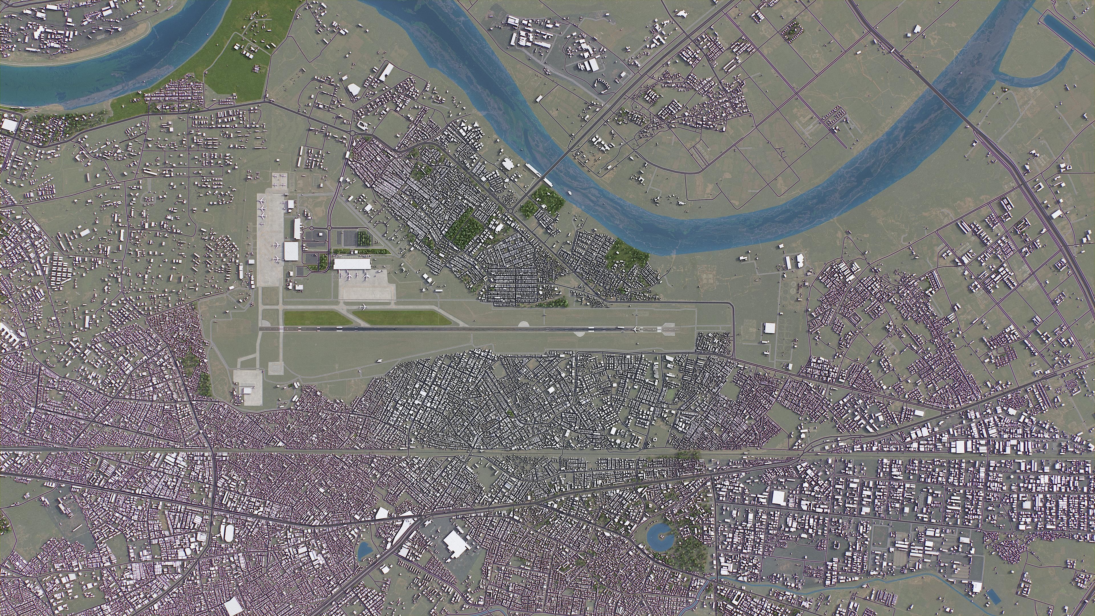 Ahmedabad - 3D City Model Low-poly 3D model_28