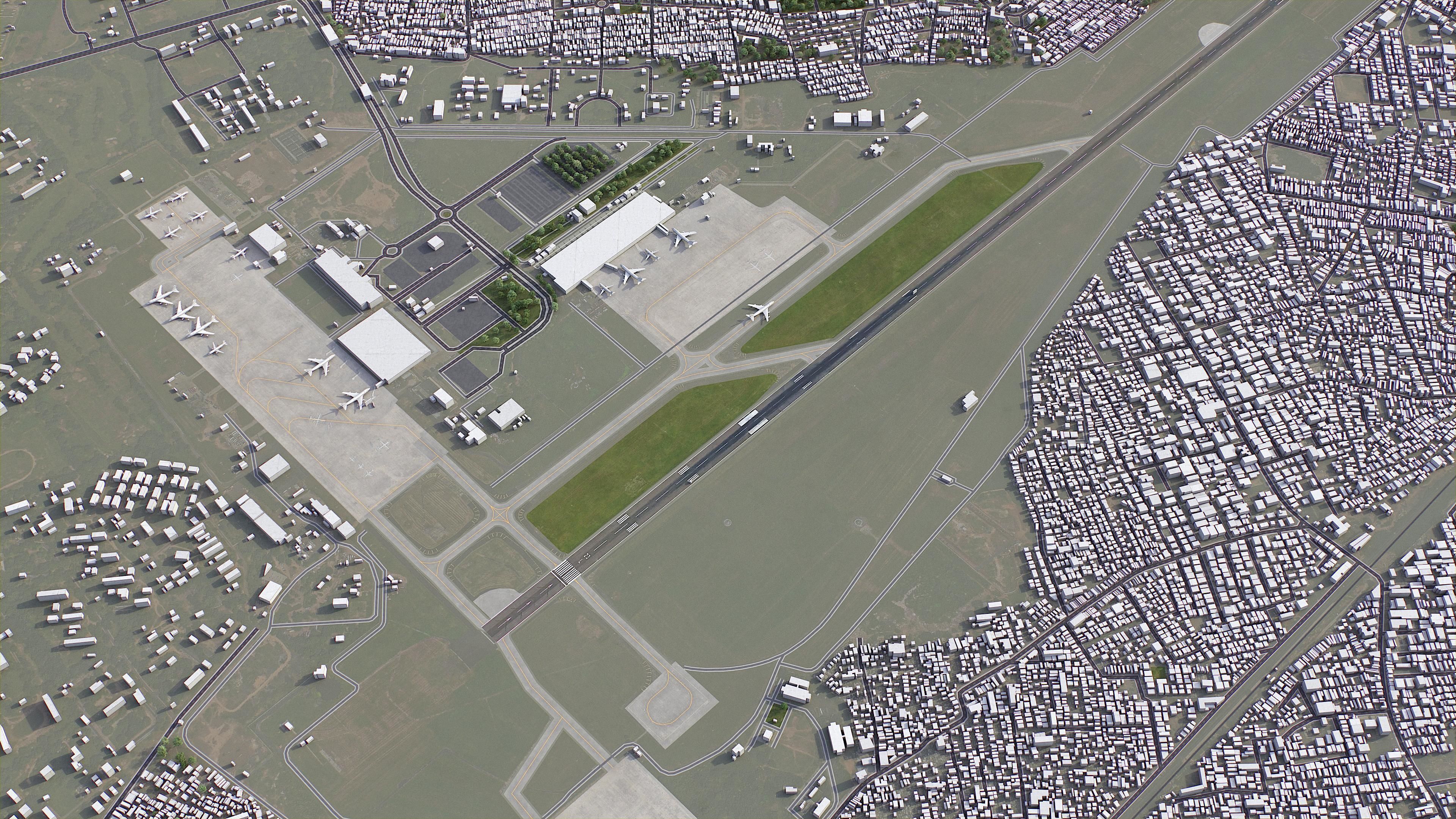 Ahmedabad - 3D City Model Low-poly 3D model_23