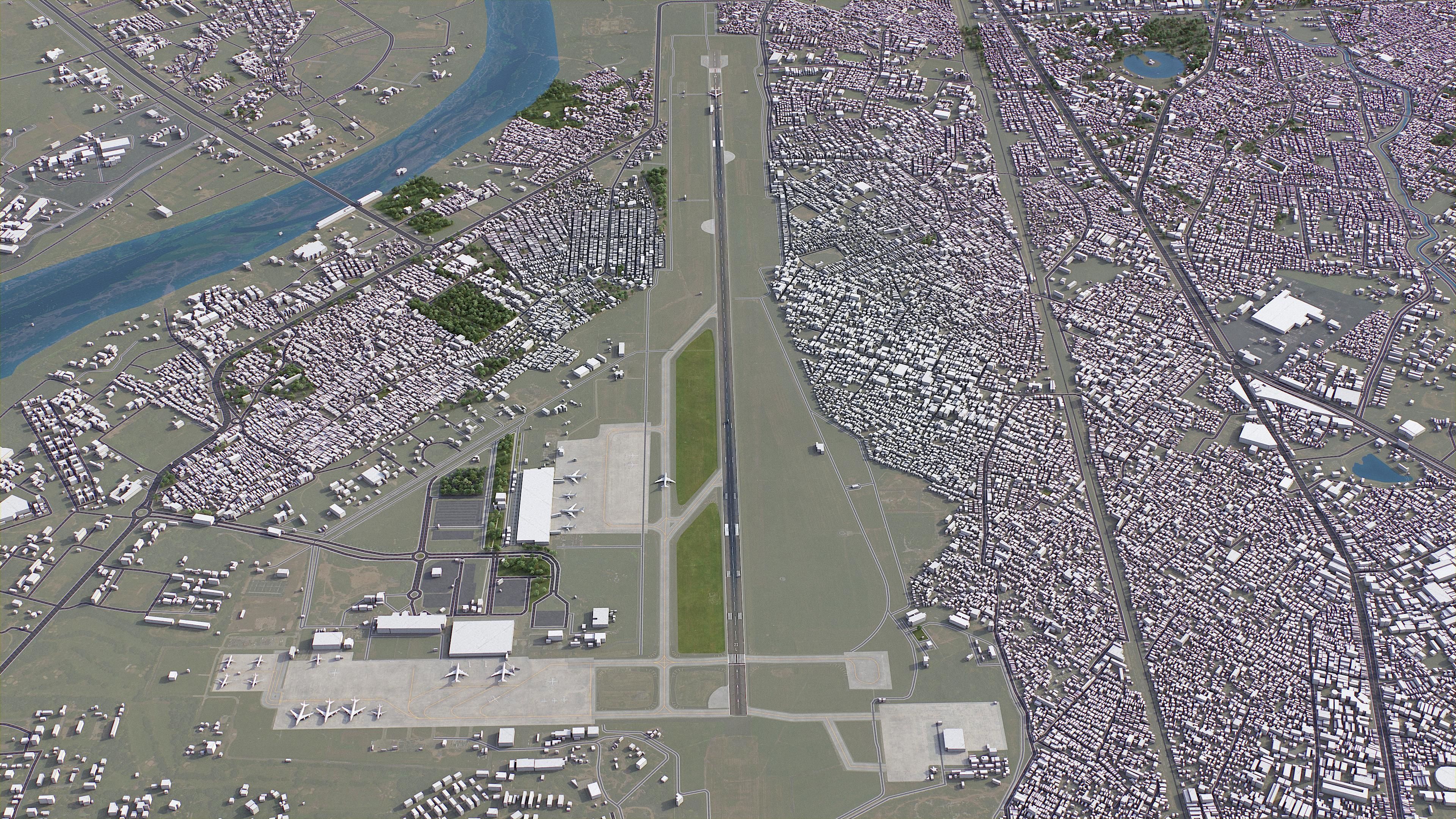 Ahmedabad - 3D City Model Low-poly 3D model_22