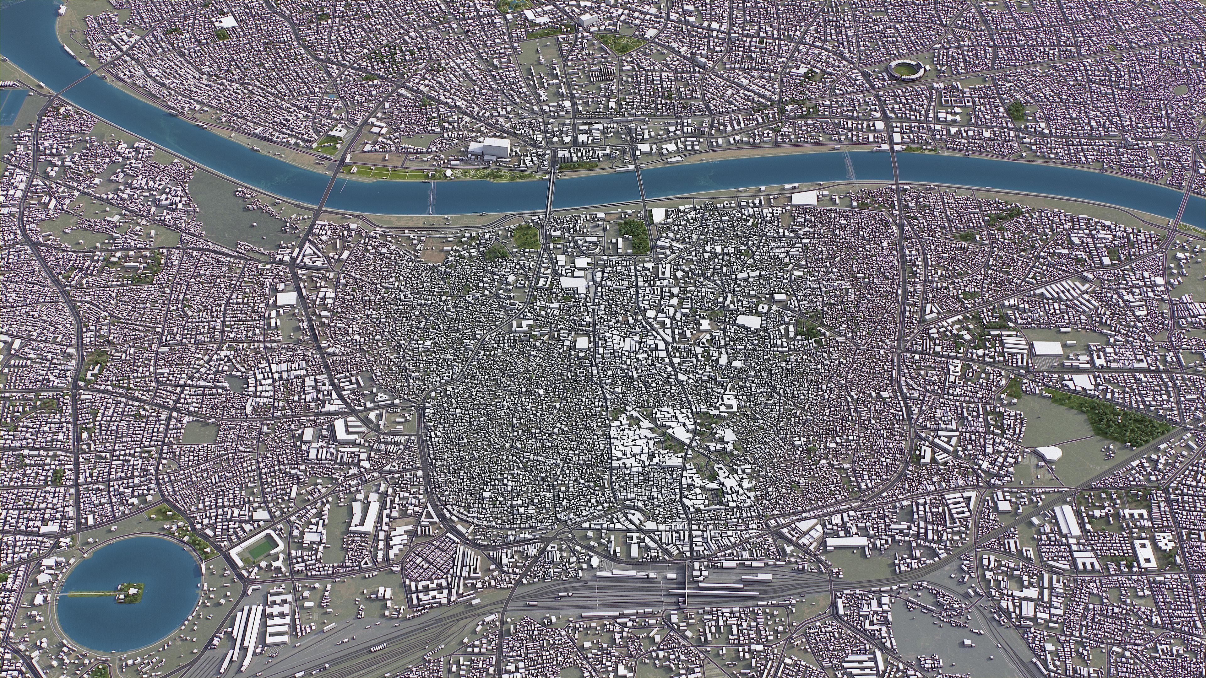 Ahmedabad - 3D City Model Low-poly 3D model_20