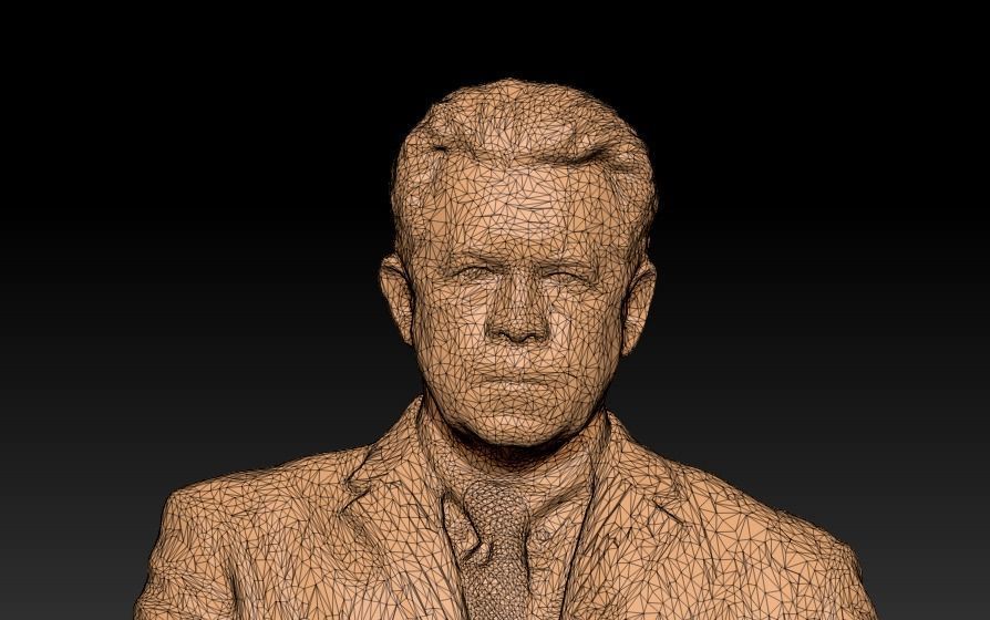 Middle-aged man in suit 67 Low-poly 3D model_5