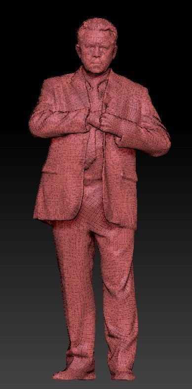 Middle-aged man in suit 67 Low-poly 3D model_6