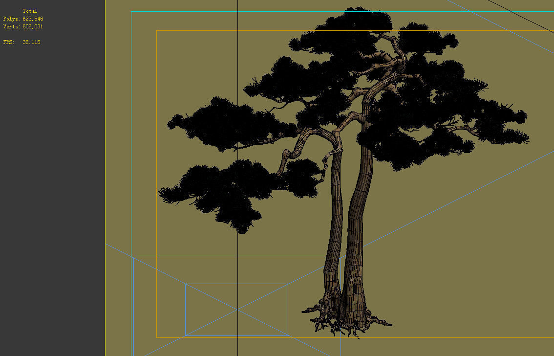 e Model - Taoist comprehension scene - Pine 03 01 3D model_8
