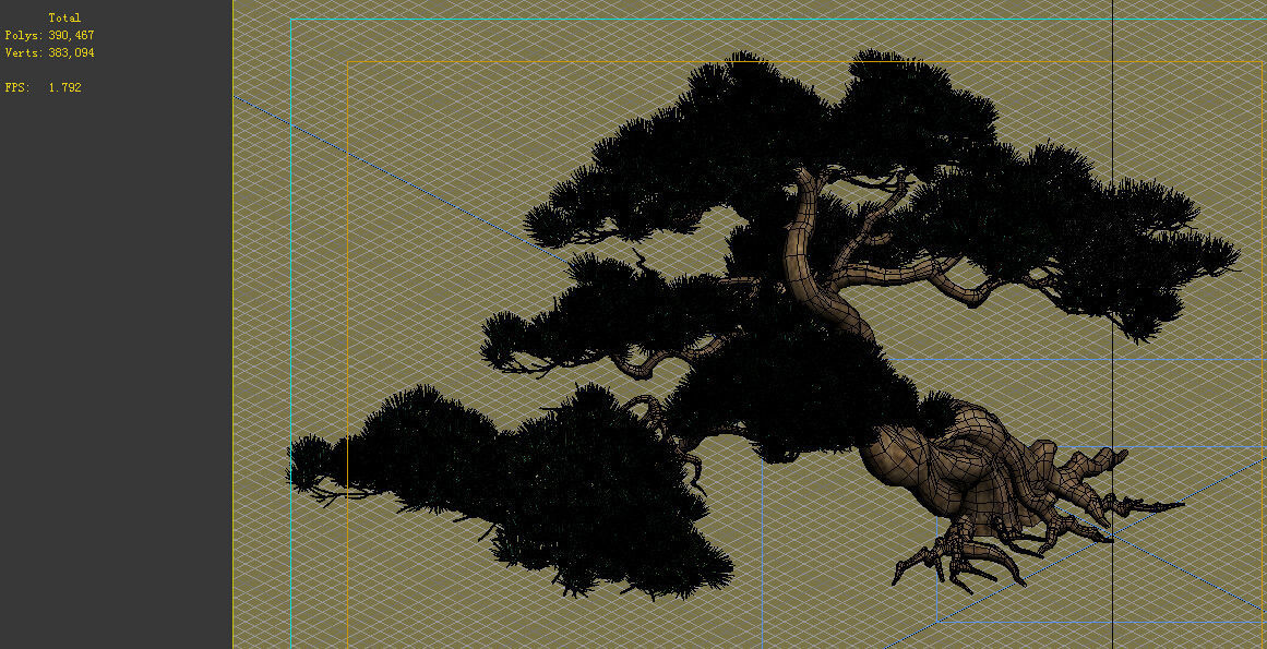 e Model - Taoist comprehension scene - Pine 04 01 3D model_10