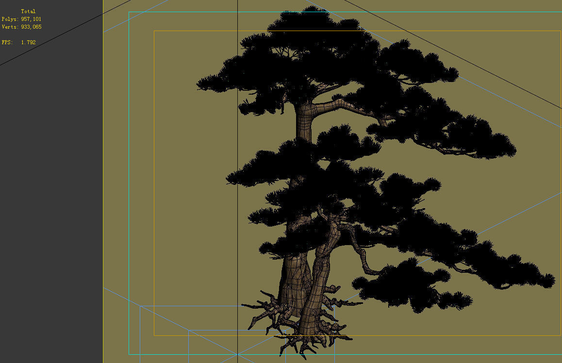 e Model - Taoist comprehension scene - Pine 05 01 3D model_8