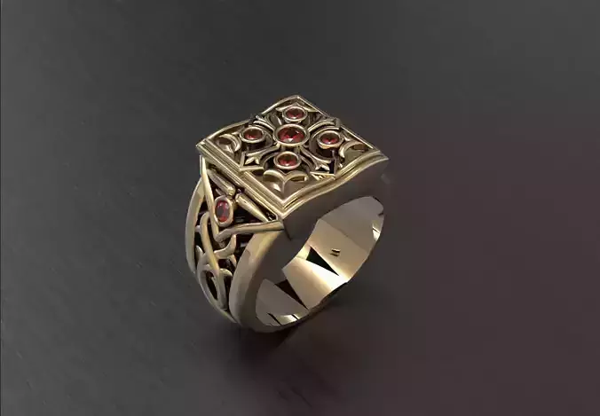 Cross ring for men