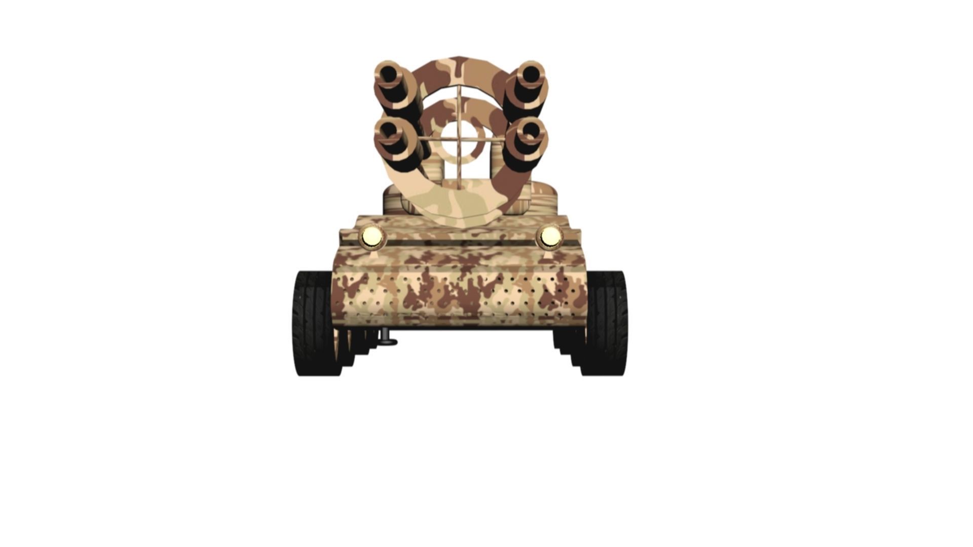 3D Tank military vehicle 3D model_3