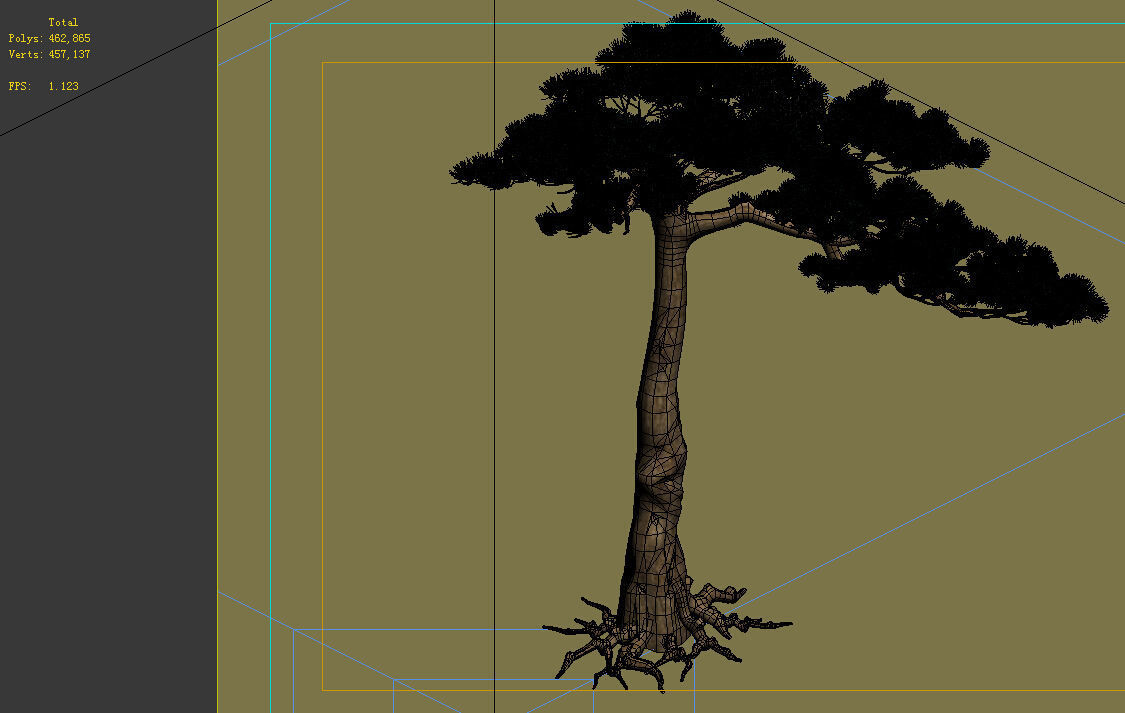 e Model - Taoist comprehension scene - Pine 07 01 3D model_8