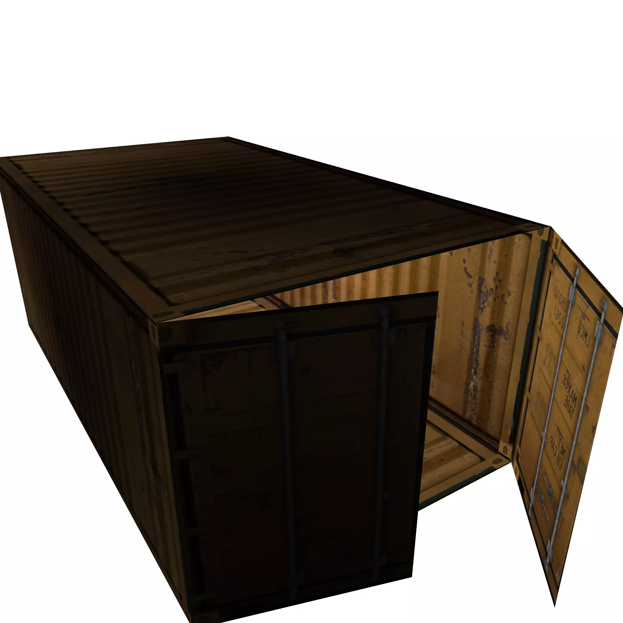 Container container 3d model shipping Free low-poly 3D model