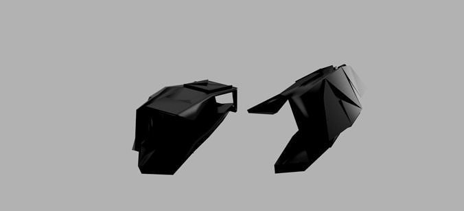 Forearm plate Armour version 2 3D model