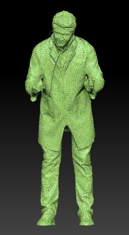 Medical doctor is using a stethoscope 68 Low-poly 3D model_7