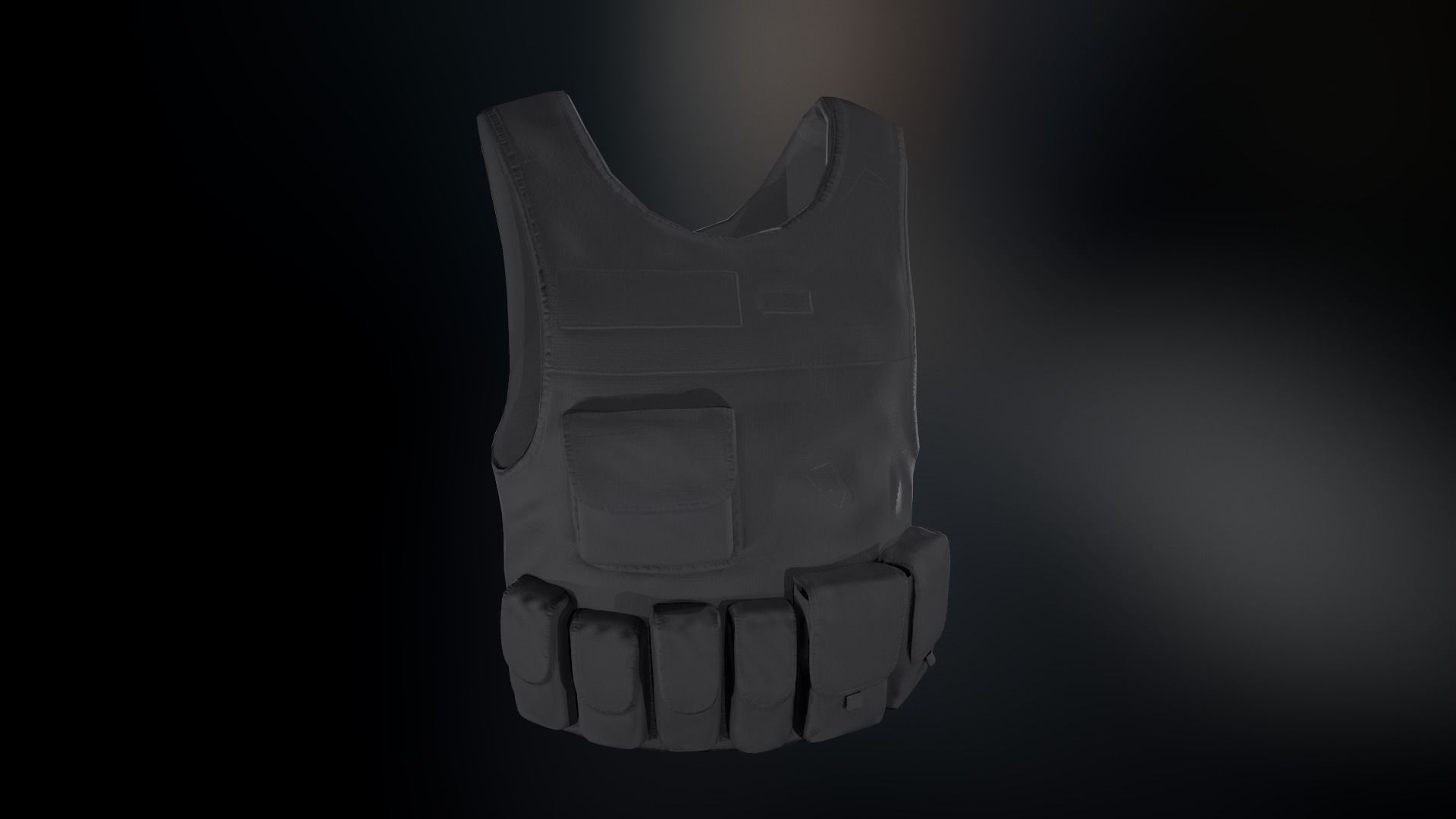 Police Officer Equipment Low-poly 3D model_21